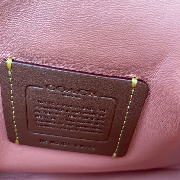 Coach Leather Pillow Tabby 26 in Light Coral - Picture 5 of 13